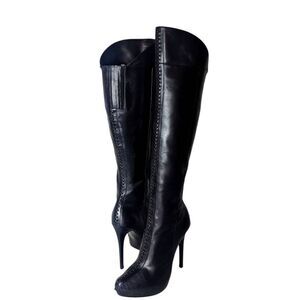REPORT SIGNATURE Jacqueline Studded Leather Over The Knee Boot Size 7